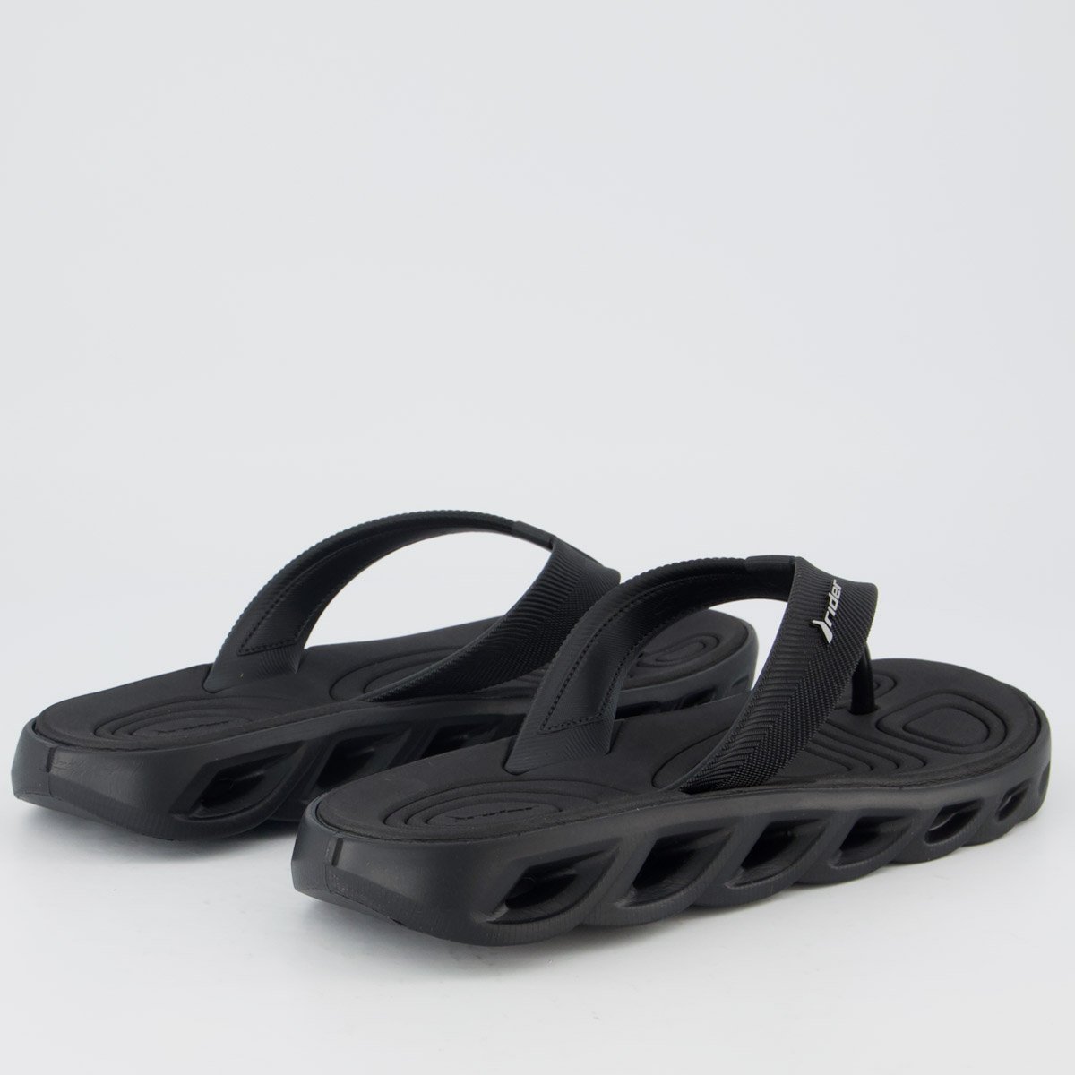 Chinelo Rider Power Low Preto Preto 4
