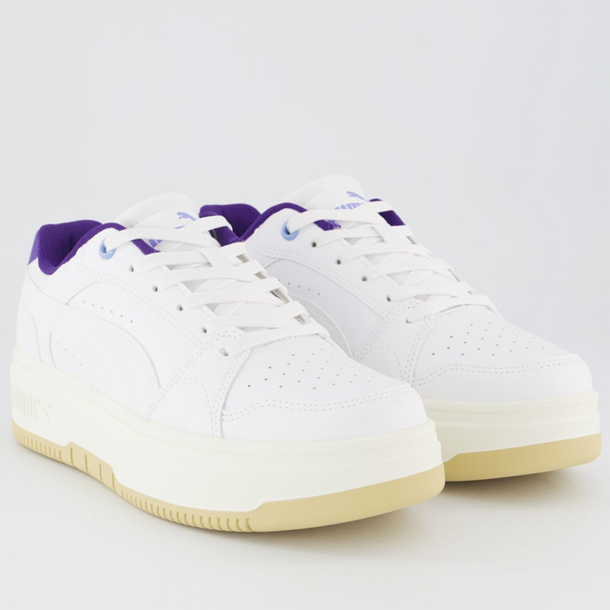 Tênis Puma Rebound Femme Low Bdp Feminino Branco e Bege Branco 2