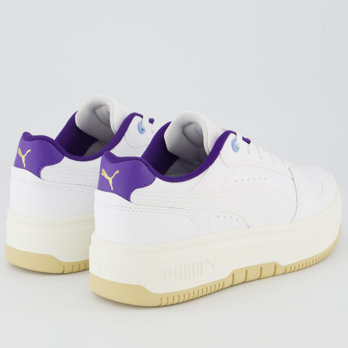 Tênis Puma Rebound Femme Low Bdp Feminino Branco e Bege Branco 3