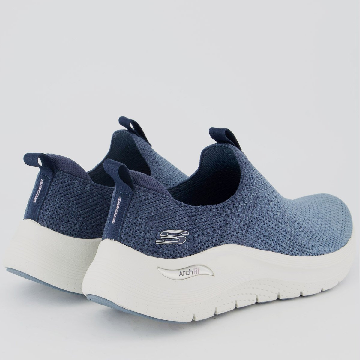 Tênis Skechers Arch Fit 2.0 Feminino Azul e Branco Azul 3