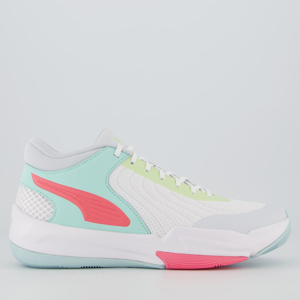 Tênis Puma Court Pro 2 Branco e Verde