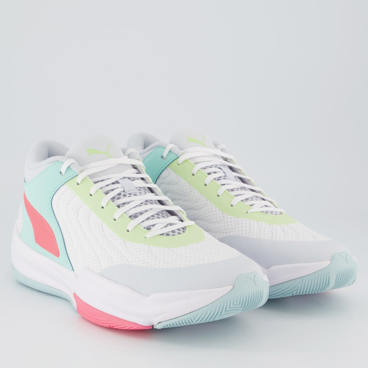 Tênis Puma Court Pro 2 Branco e Verde Branco/Verde 2