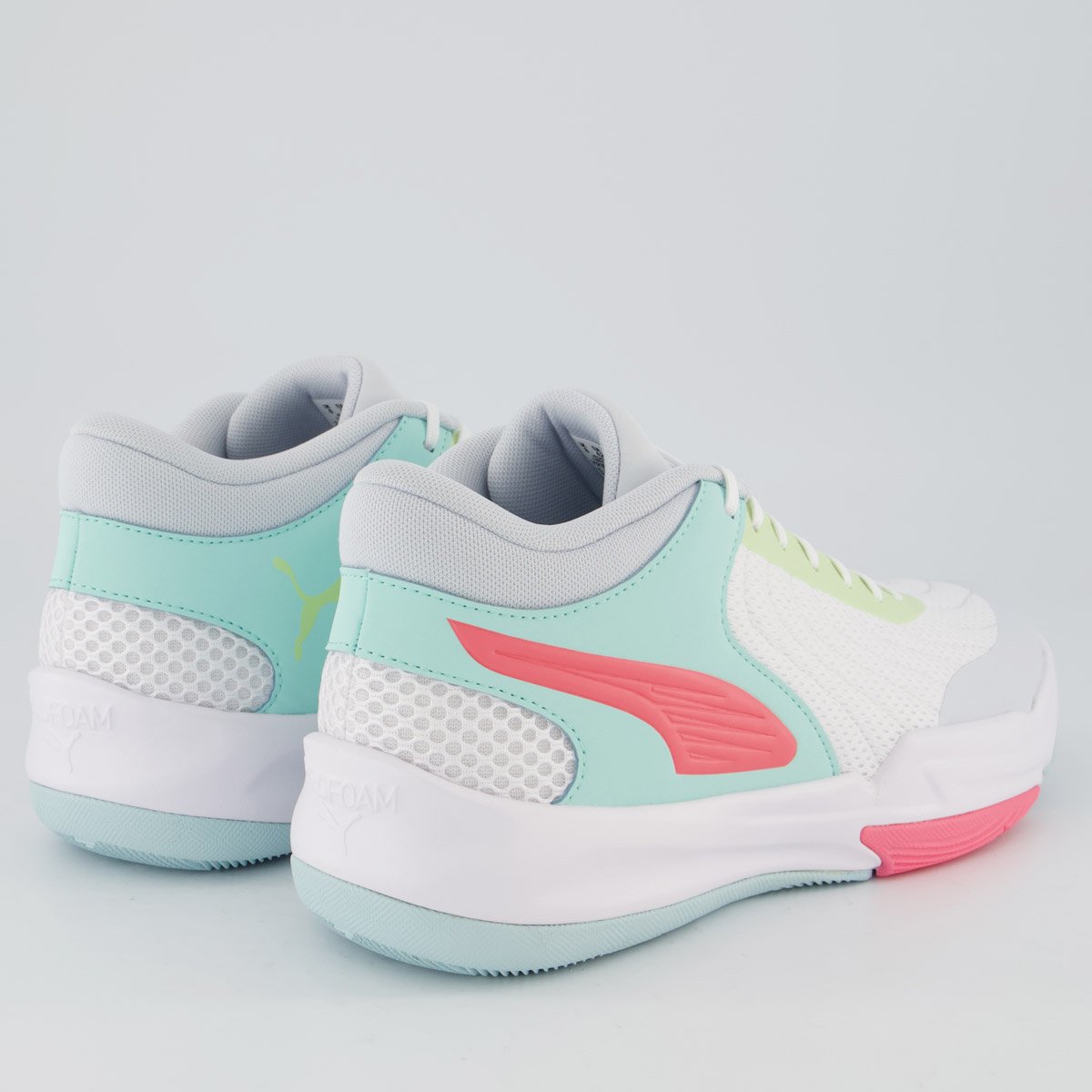 Tênis Puma Court Pro 2 Branco e Verde Branco/Verde 3