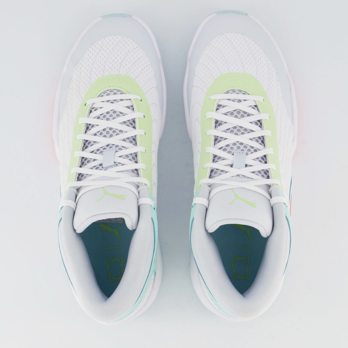 Tênis Puma Court Pro 2 Branco e Verde Branco/Verde 4