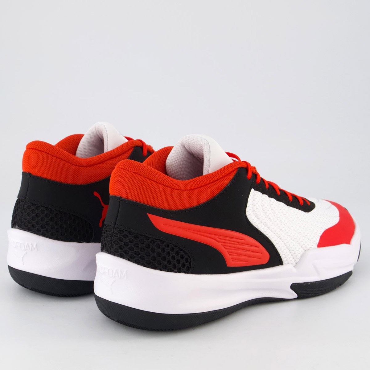 Tênis Puma Court Pro 2 Branco e Vermelho Branco/Preto/Vermelho 3