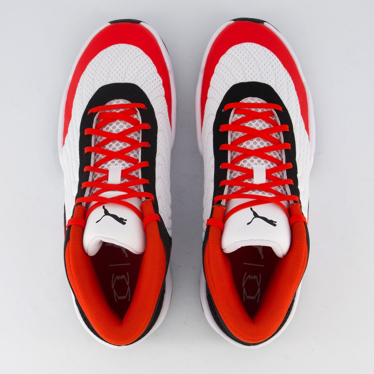 Tênis Puma Court Pro 2 Branco e Vermelho Branco/Preto/Vermelho 5