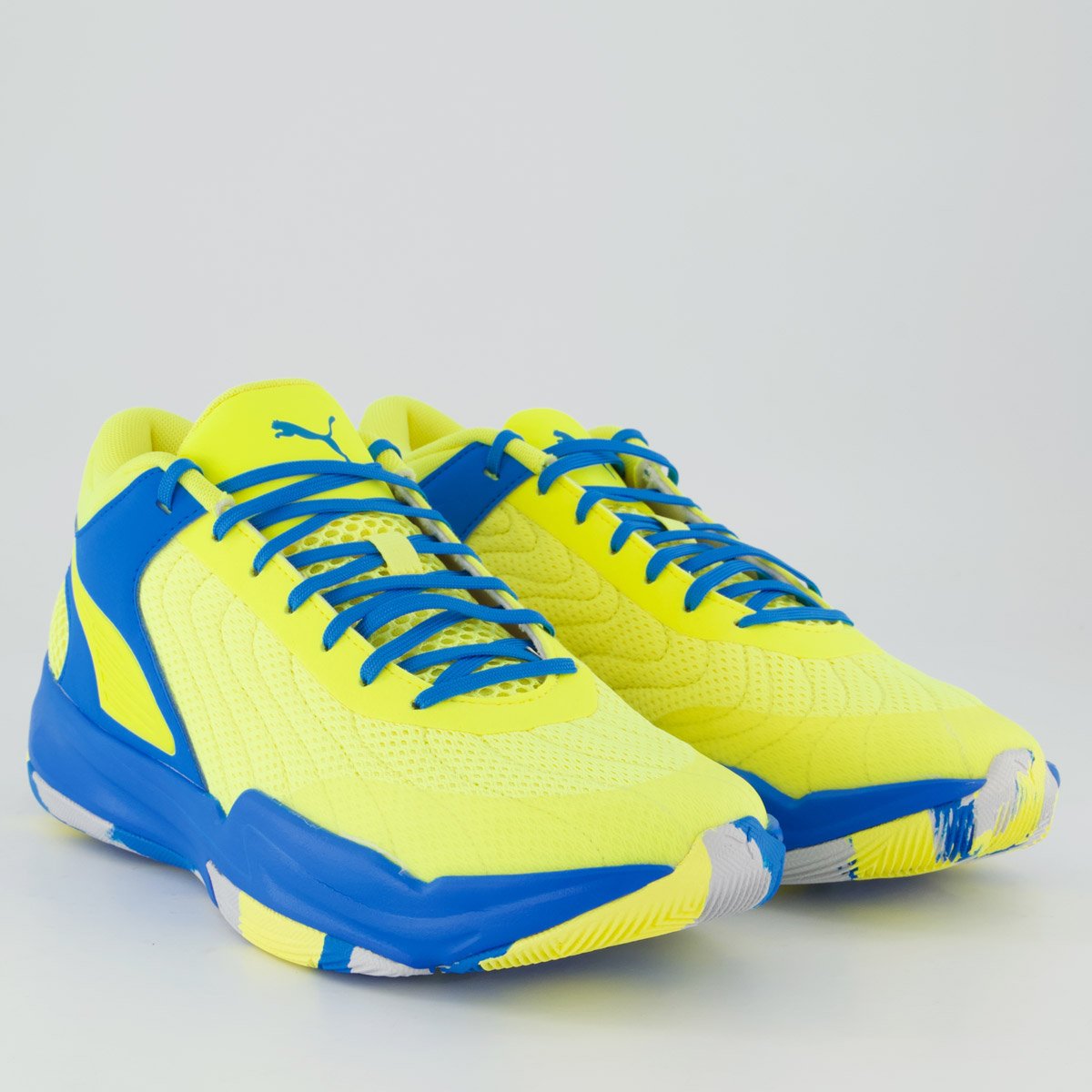 Tênis Puma Court Pro 2 Marble Azul e Amarelo Azul/Amarelo 2