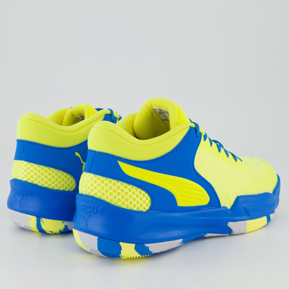 Tênis Puma Court Pro 2 Marble Azul e Amarelo Azul/Amarelo 3