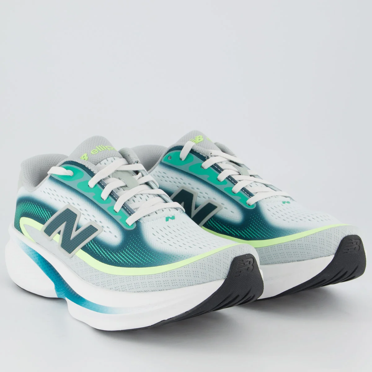 Tênis New Balance Fresh Foam Ellipse Feminino Branco e Verde Verde/Branco 2