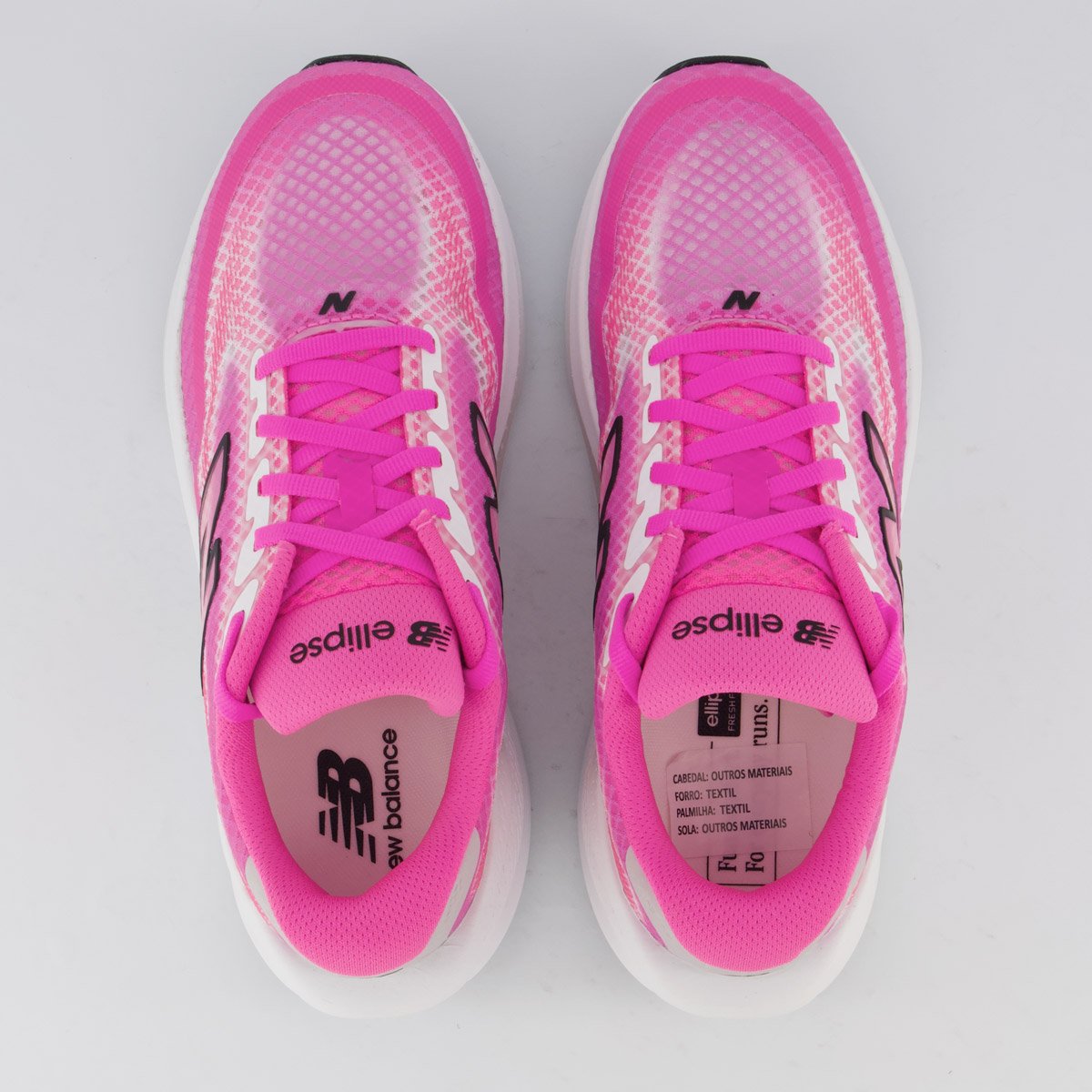 Tênis New Balance Fresh Foam Ellipse Feminino Rosa e Branco Rosa 4