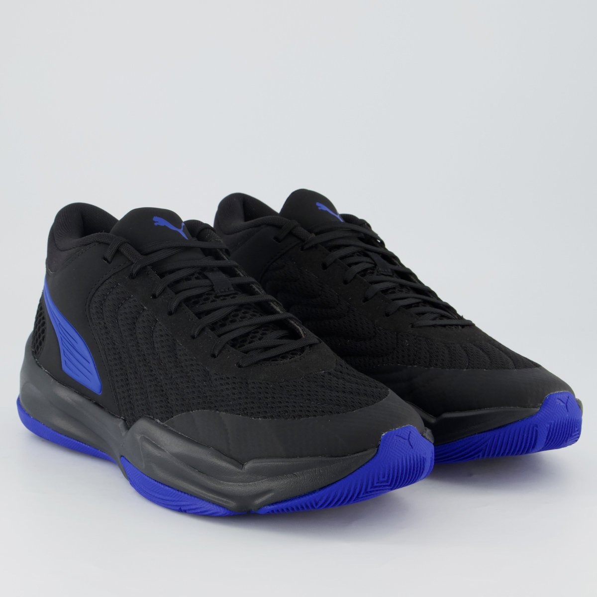 Tênis Puma Court Pro 2 Preto e Azul Preto 2