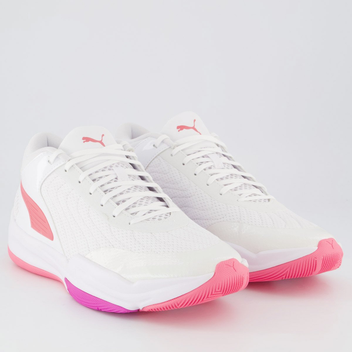 Tênis Puma Court Pro 2 Metallic Rosa Branco 2