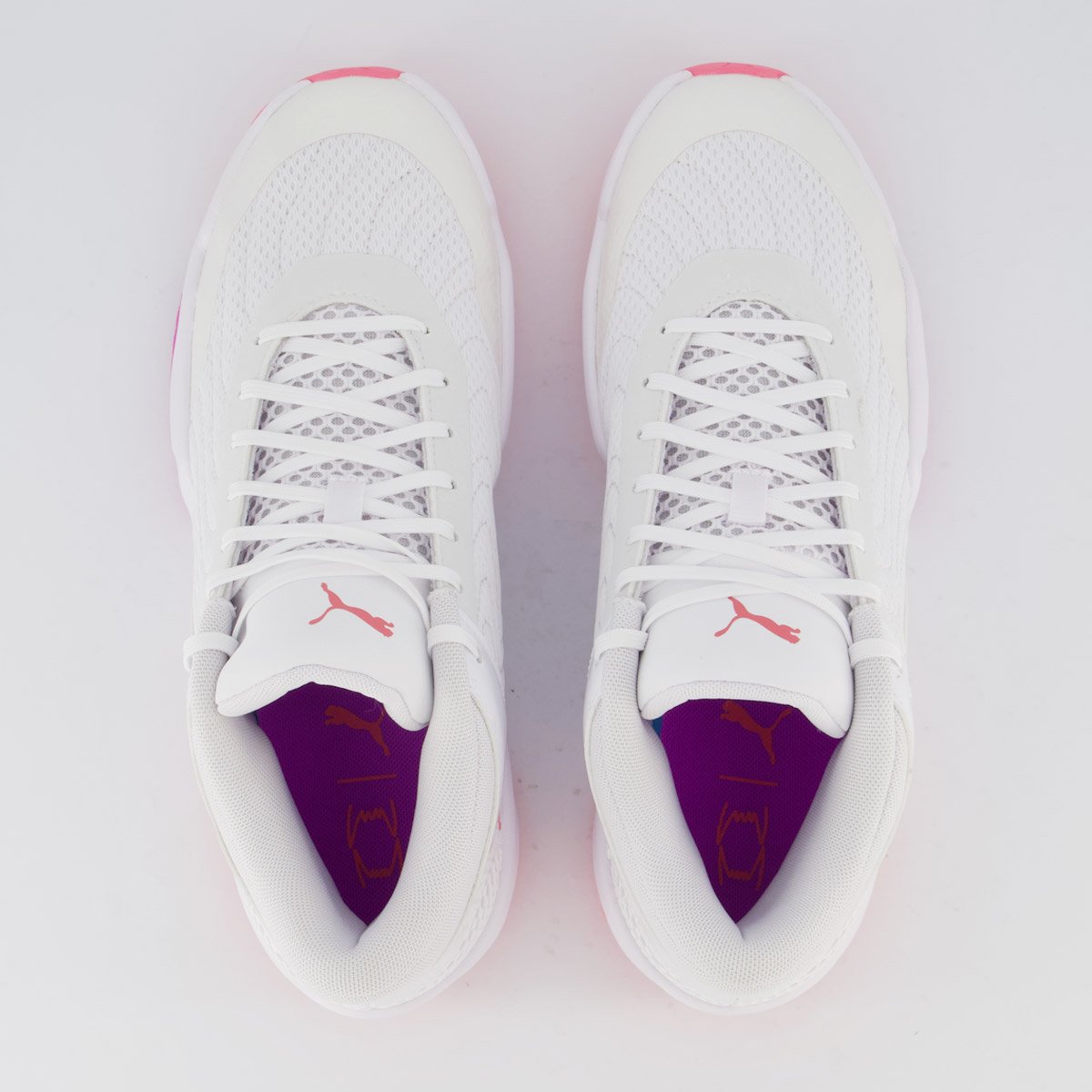 Tênis Puma Court Pro 2 Metallic Rosa Branco 4