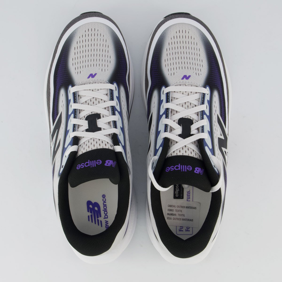 Tênis New Balance Fresh Foam Ellipse Cinza Cinza/Branco 4