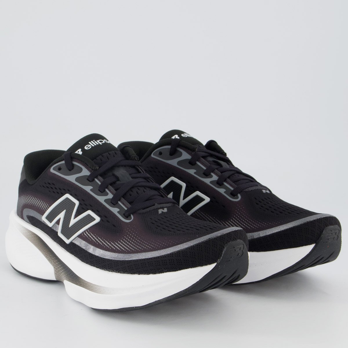 Tênis New Balance Fresh Foam Ellipse Feminino Preto e Branco Preto 2