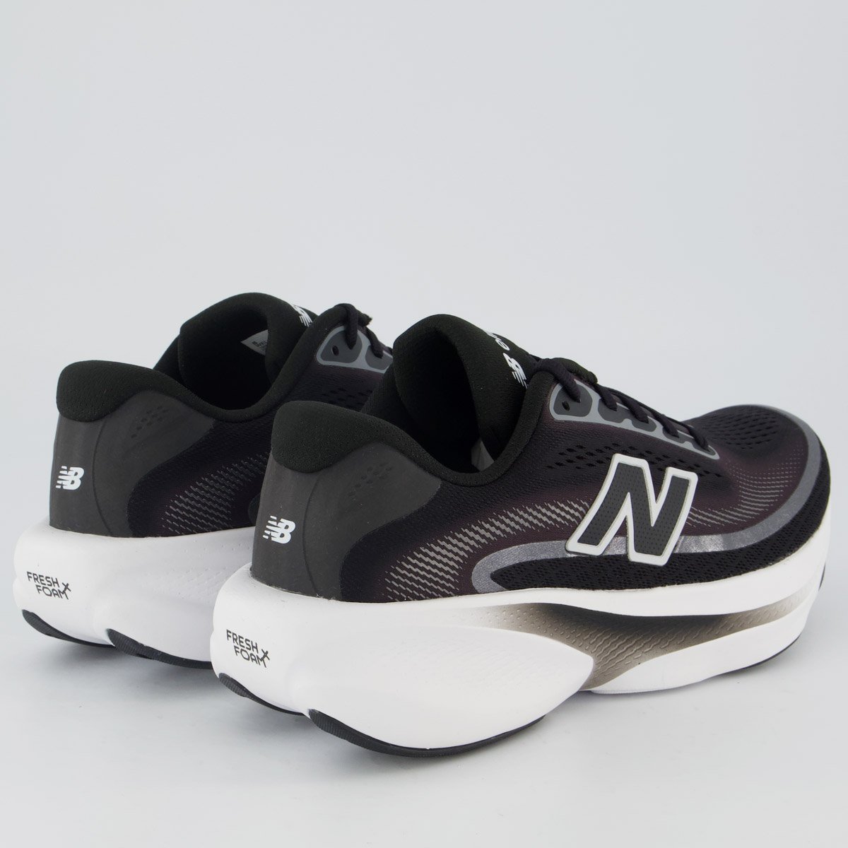 Tênis New Balance Fresh Foam Ellipse Feminino Preto e Branco Preto 3