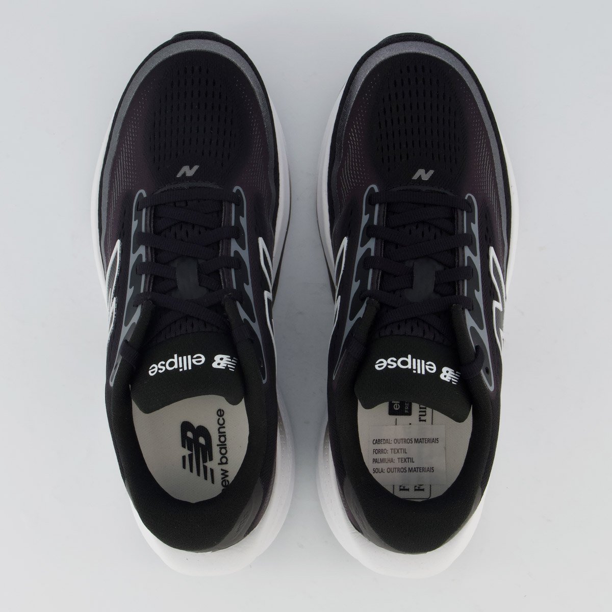 Tênis New Balance Fresh Foam Ellipse Feminino Preto e Branco Preto 4