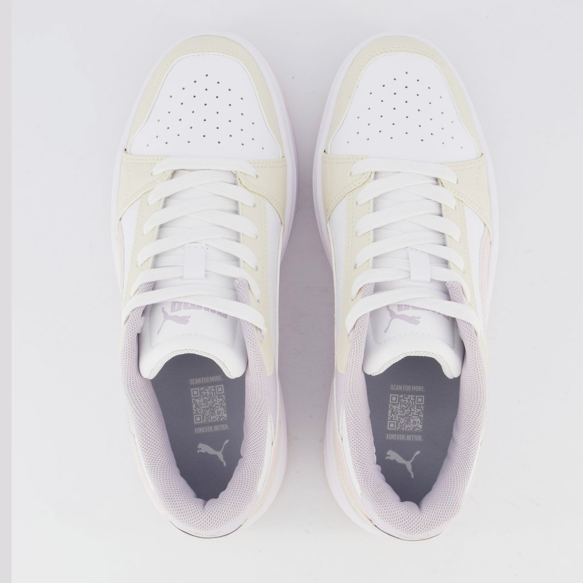 Tênis Puma Rebound Femme Low Bdp Feminino Branco e Lílas Multicores 4