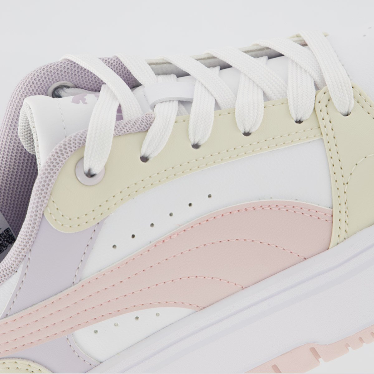 Tênis Puma Rebound Femme Low Bdp Feminino Branco e Lílas Multicores 7