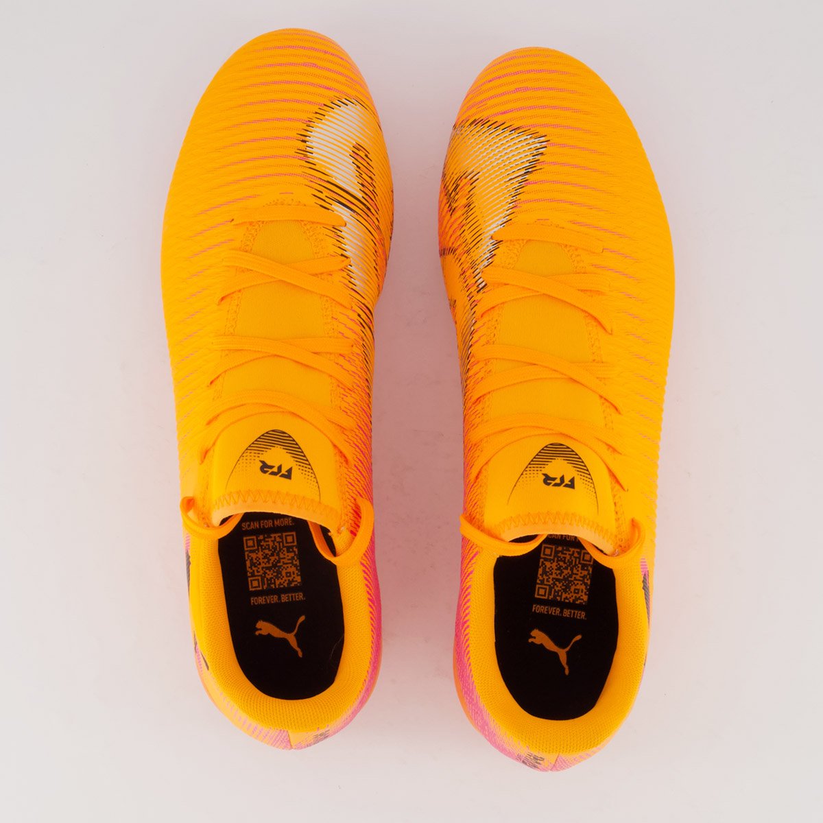 Chuteira Puma Future 8 Play FG/AG Campo Laranja Laranja 4