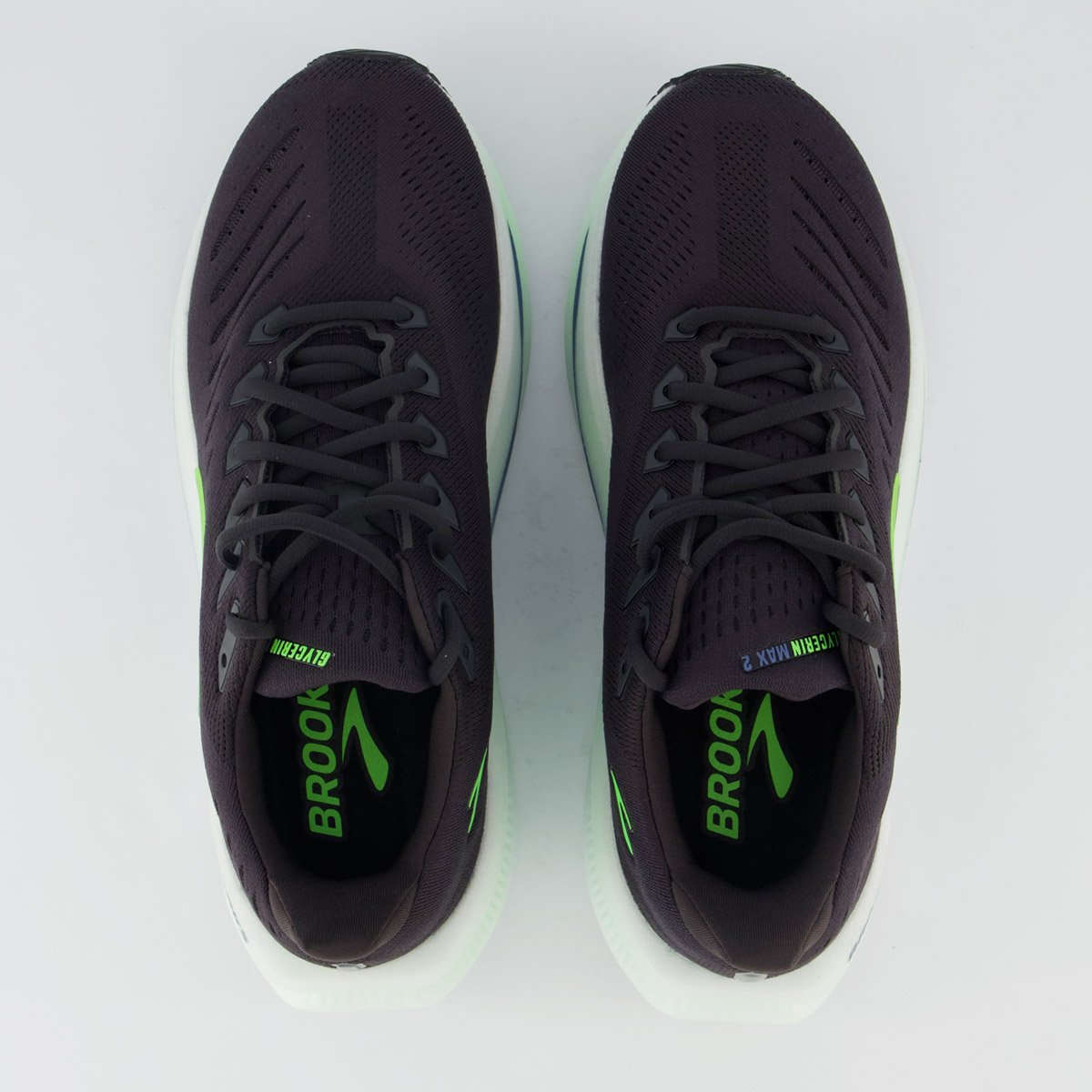 Tênis Brooks Glycerin Max 2 Preto e Verde Preto 4