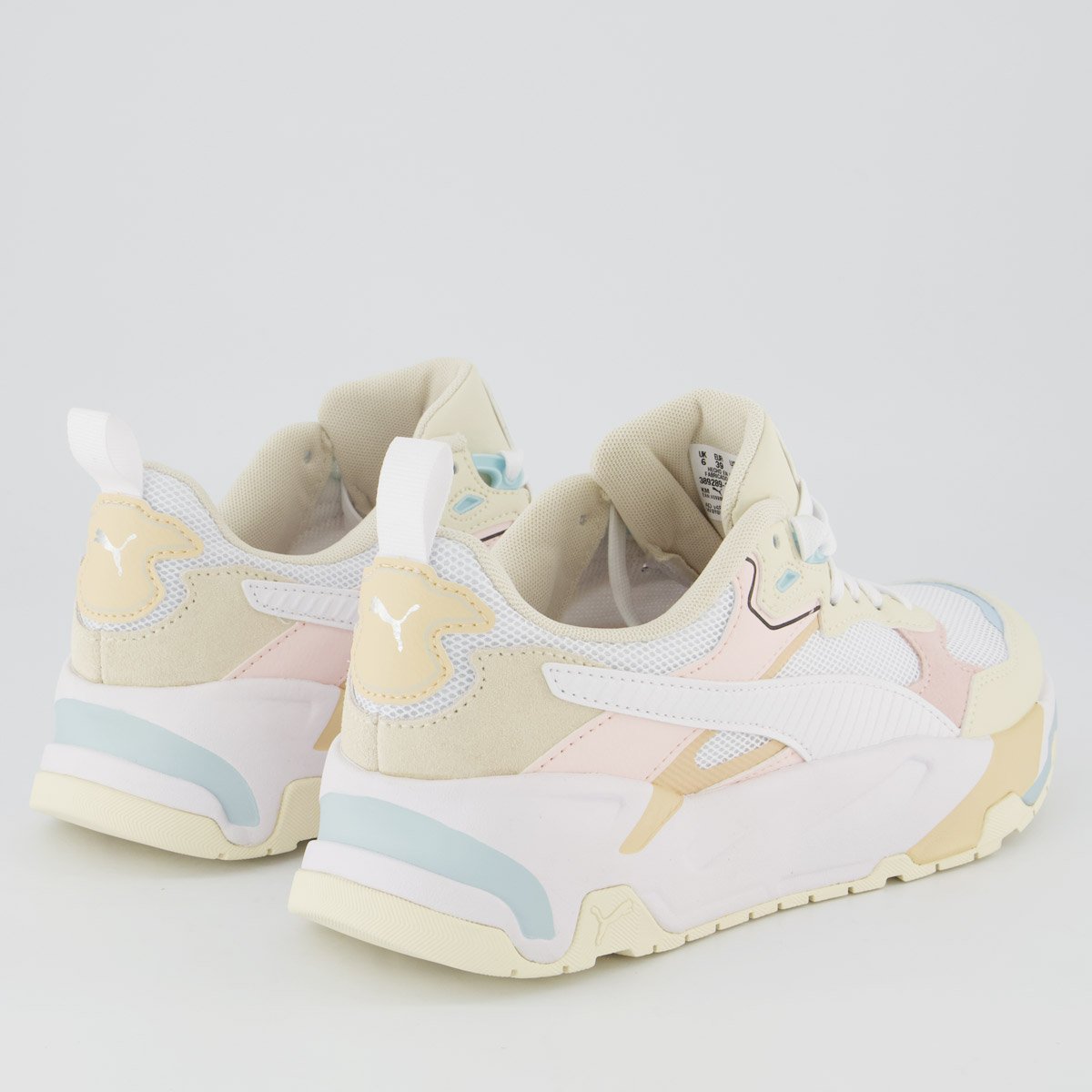 Tênis Puma Trinity Feminino Branco e Rosa Multicores 3