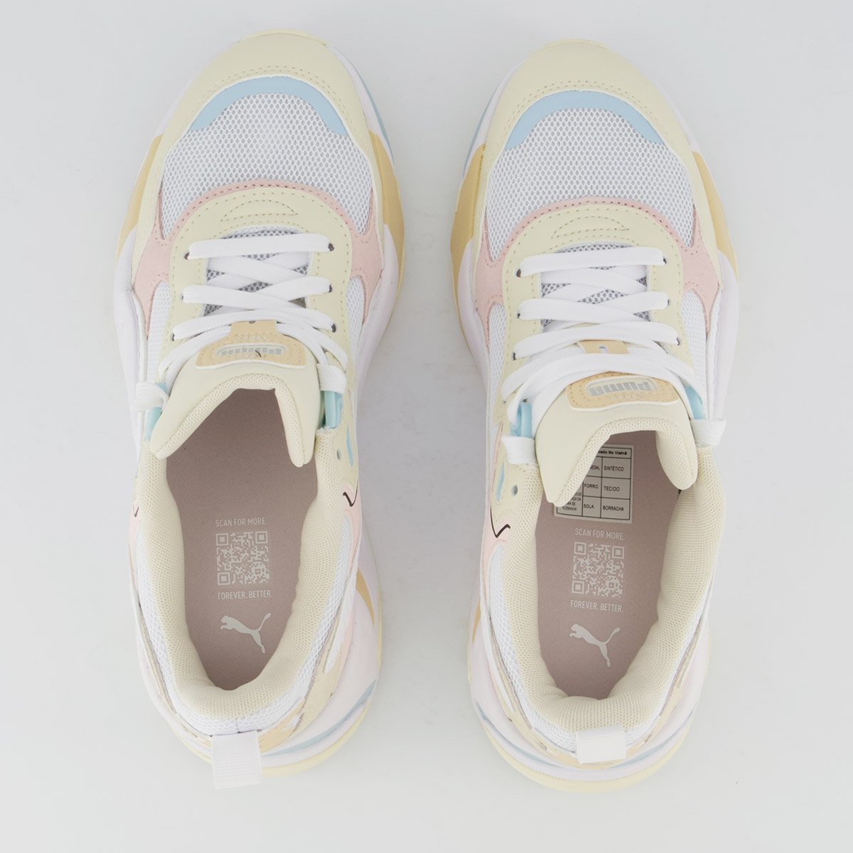 Tênis Puma Trinity Feminino Branco e Rosa Multicores 4