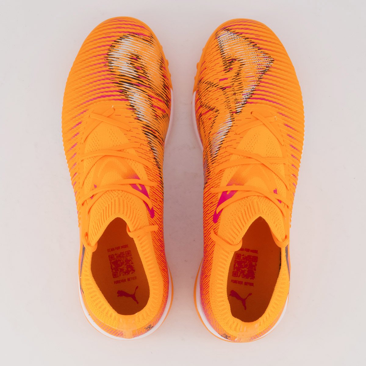 Chuteira Puma Future 8 Match TT Society Juvenil Laranja Laranja