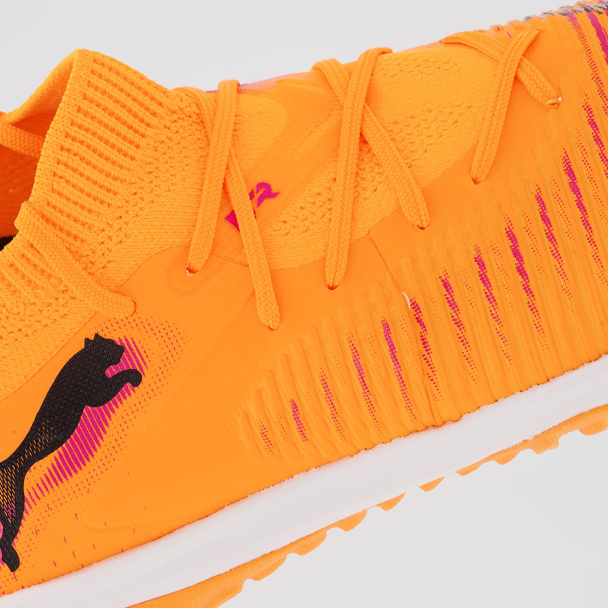 Chuteira Puma Future 8 Match TT Society Juvenil Laranja Laranja