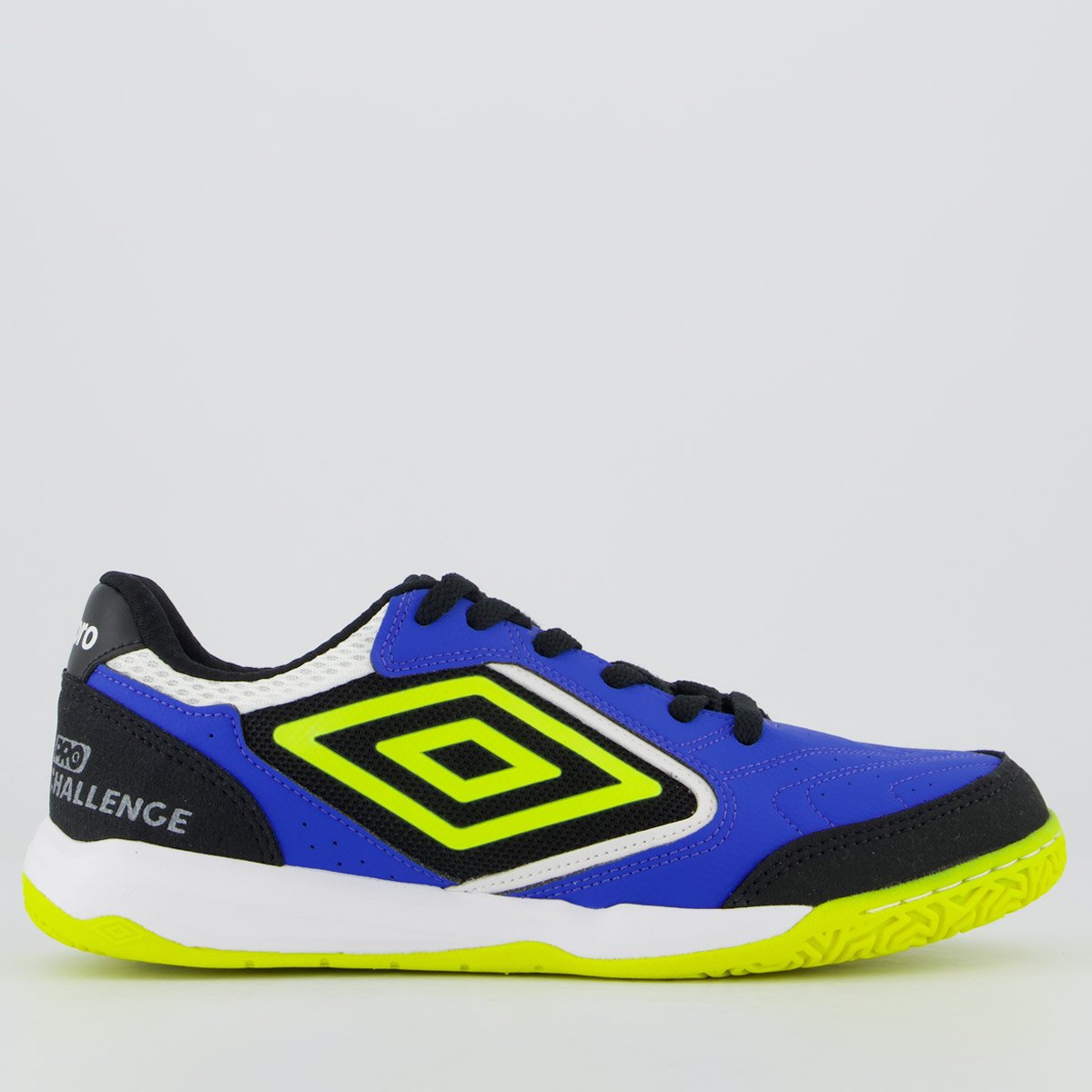 Chuteira Umbro Pro Challenge Uptake Futsal Azul e Verde