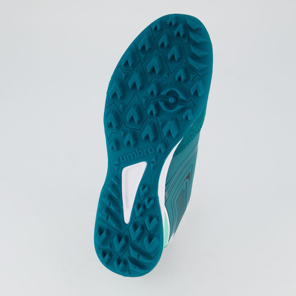 Chuteira Umbro Pro 5 Bump Club Society Preta e Verde Verde 5