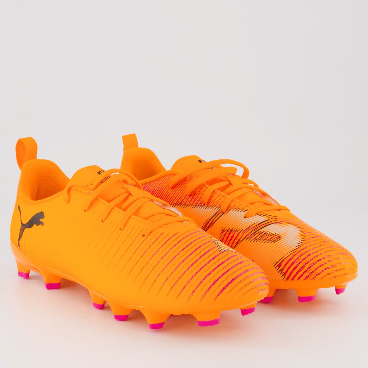 Chuteira Puma Future 8 Match FG/AG Campo Juvenil Laranja Laranja 2