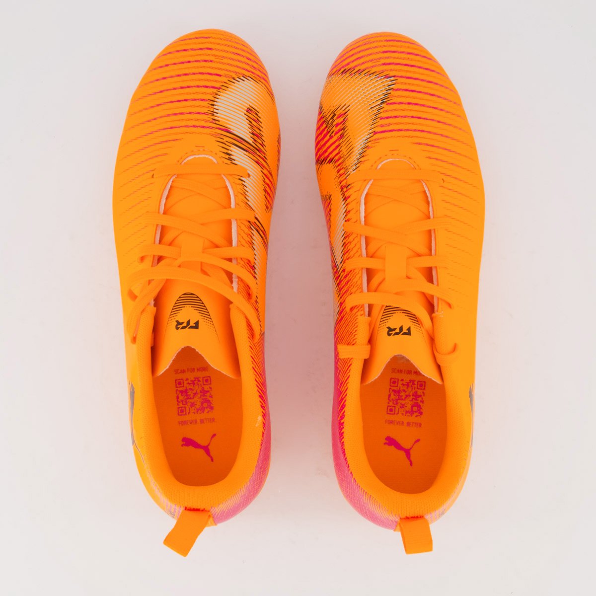 Chuteira Puma Future 8 Match FG/AG Campo Juvenil Laranja Laranja 4