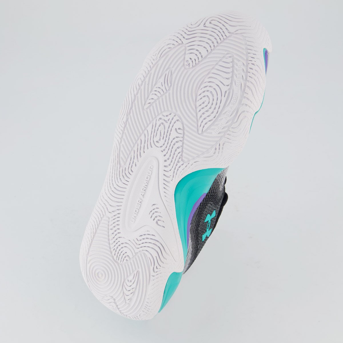 Tênis Under Armour Layup Lilás e Ciano Multicores 5