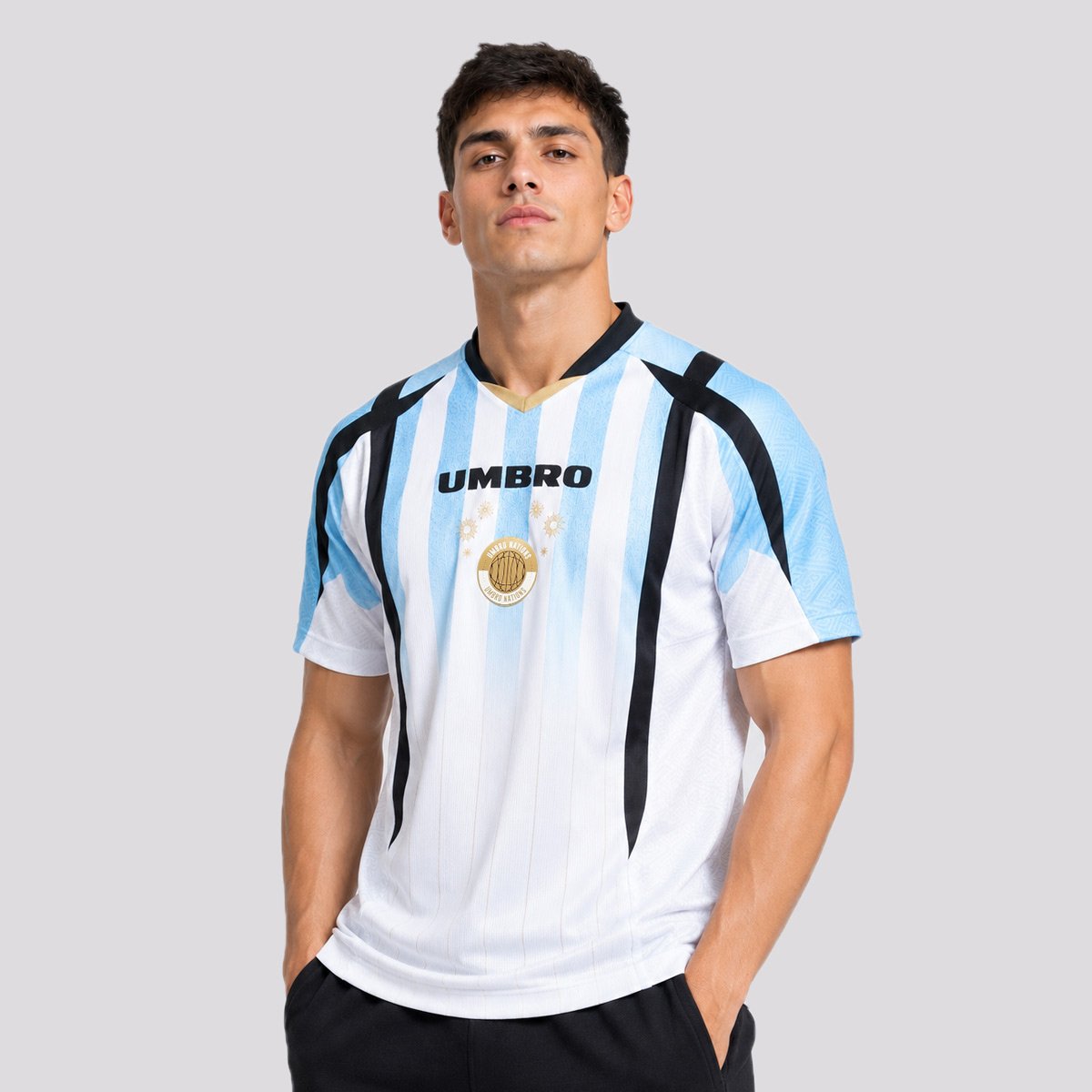 Camisa Umbro Argentina Uwn El Obelisco Eterno Azul Branco 2