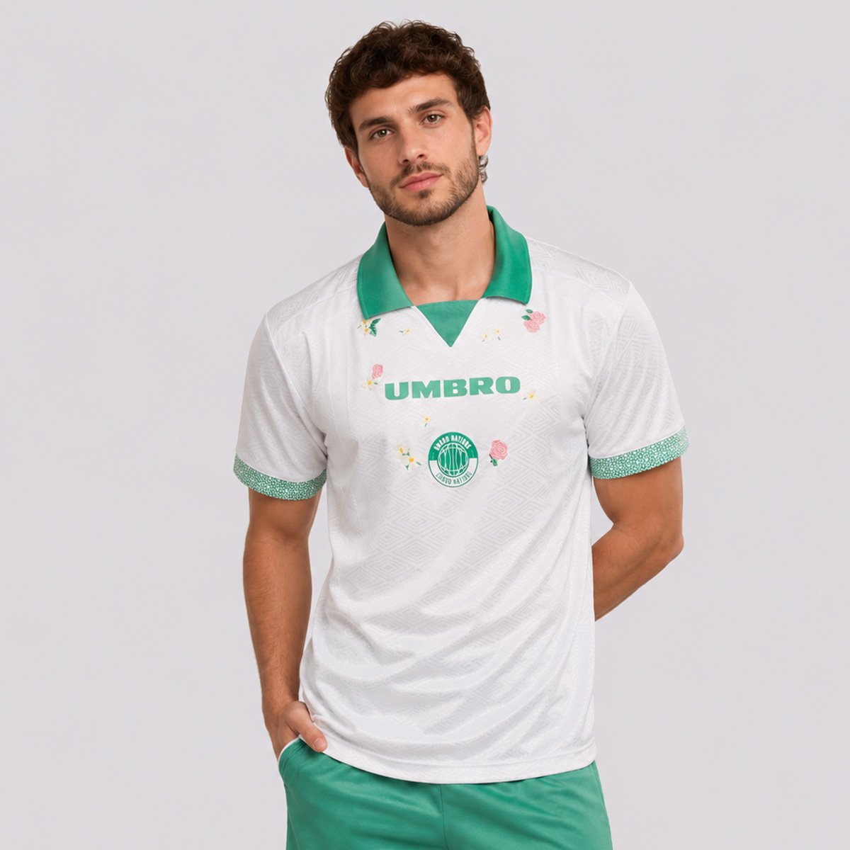 Camisa Umbro Marrocos Uwn Fleur Du Desert Branca
