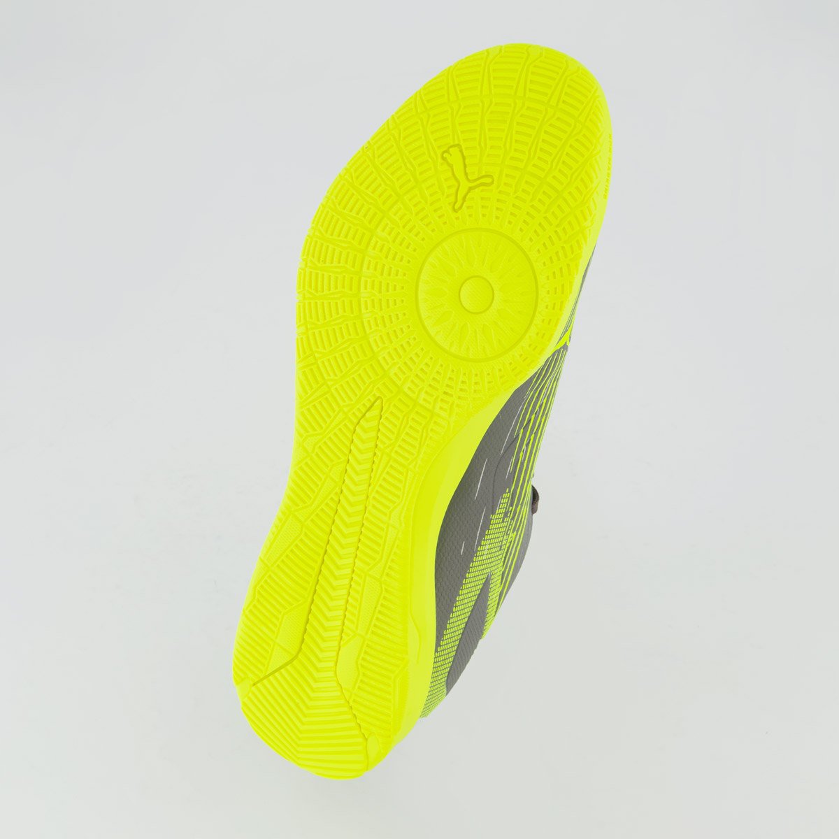 Chuteira Puma Ultra 5 Play IT Futsal Cinza e Amarelo Cinza 5