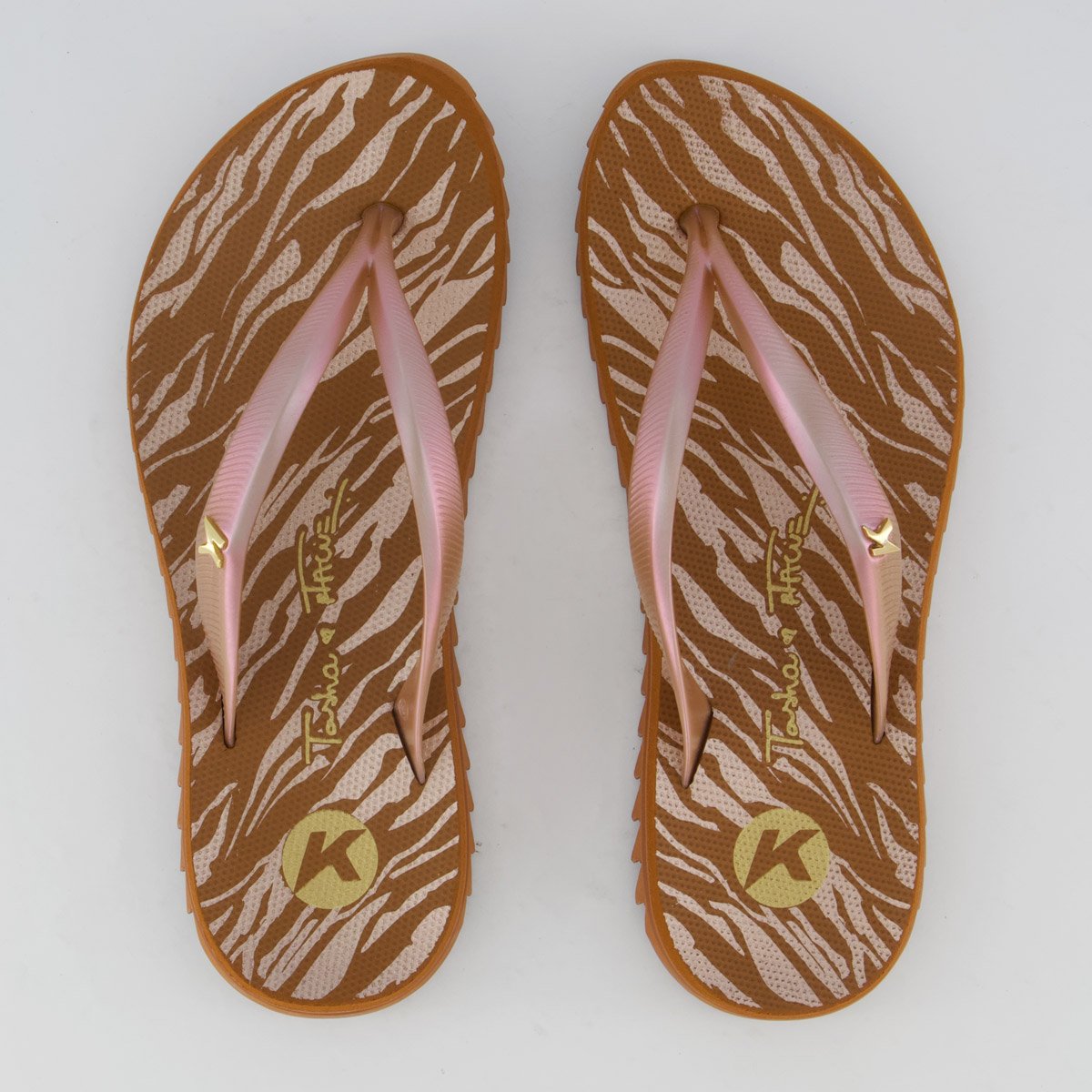 Chinelo Kenner Kivah Tasha & Tracie Marrom Feminino