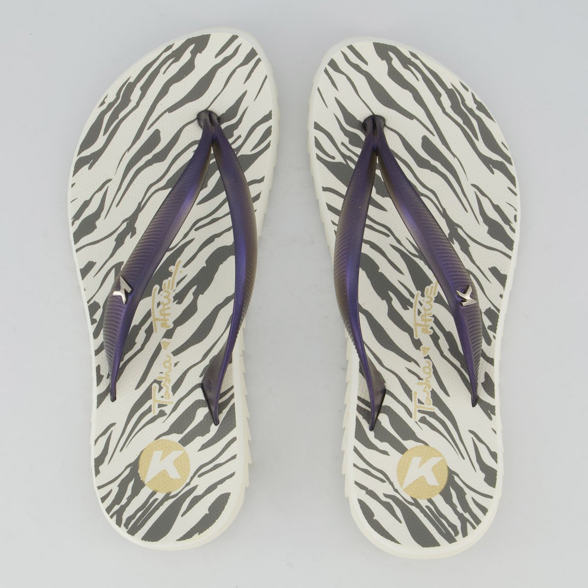 Chinelo Kenner Ibiza Tasha & Tracie Branco Feminino