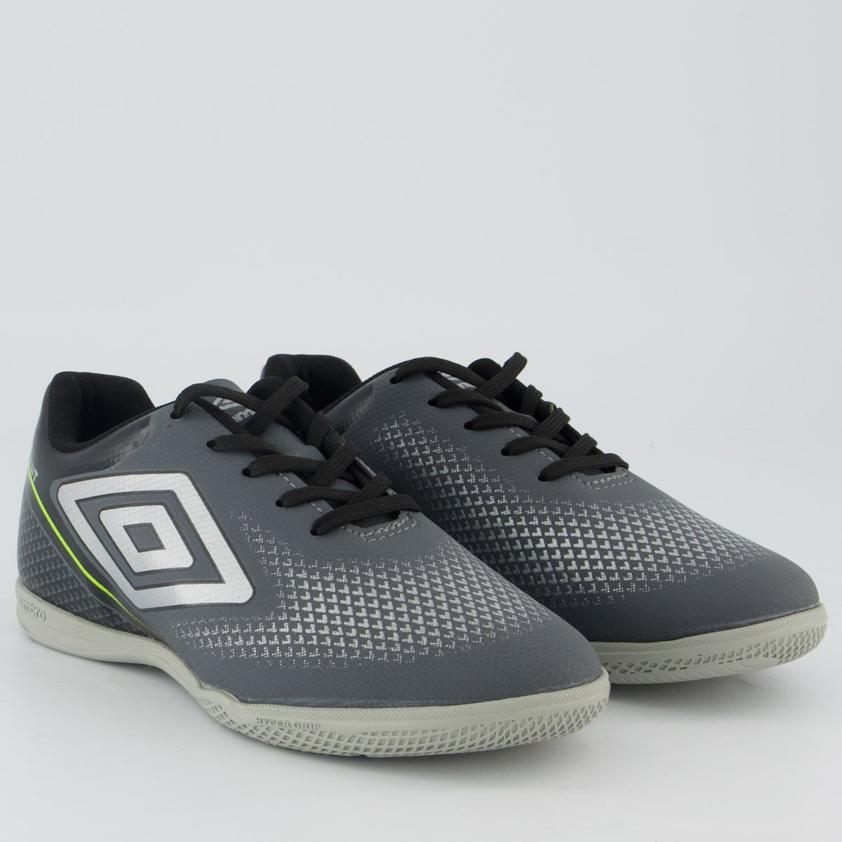 Chuteira Umbro Adamant Top Speed Futsal Juvenil Cinza e Preta Cinza 2