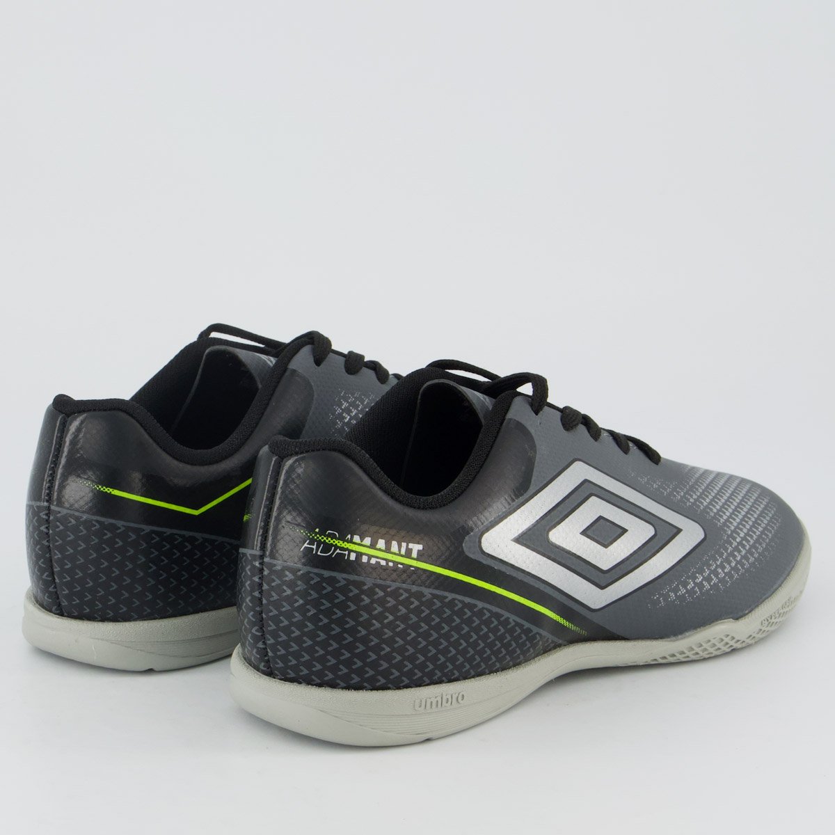 Chuteira Umbro Adamant Top Speed Futsal Juvenil Cinza e Preta Cinza 3