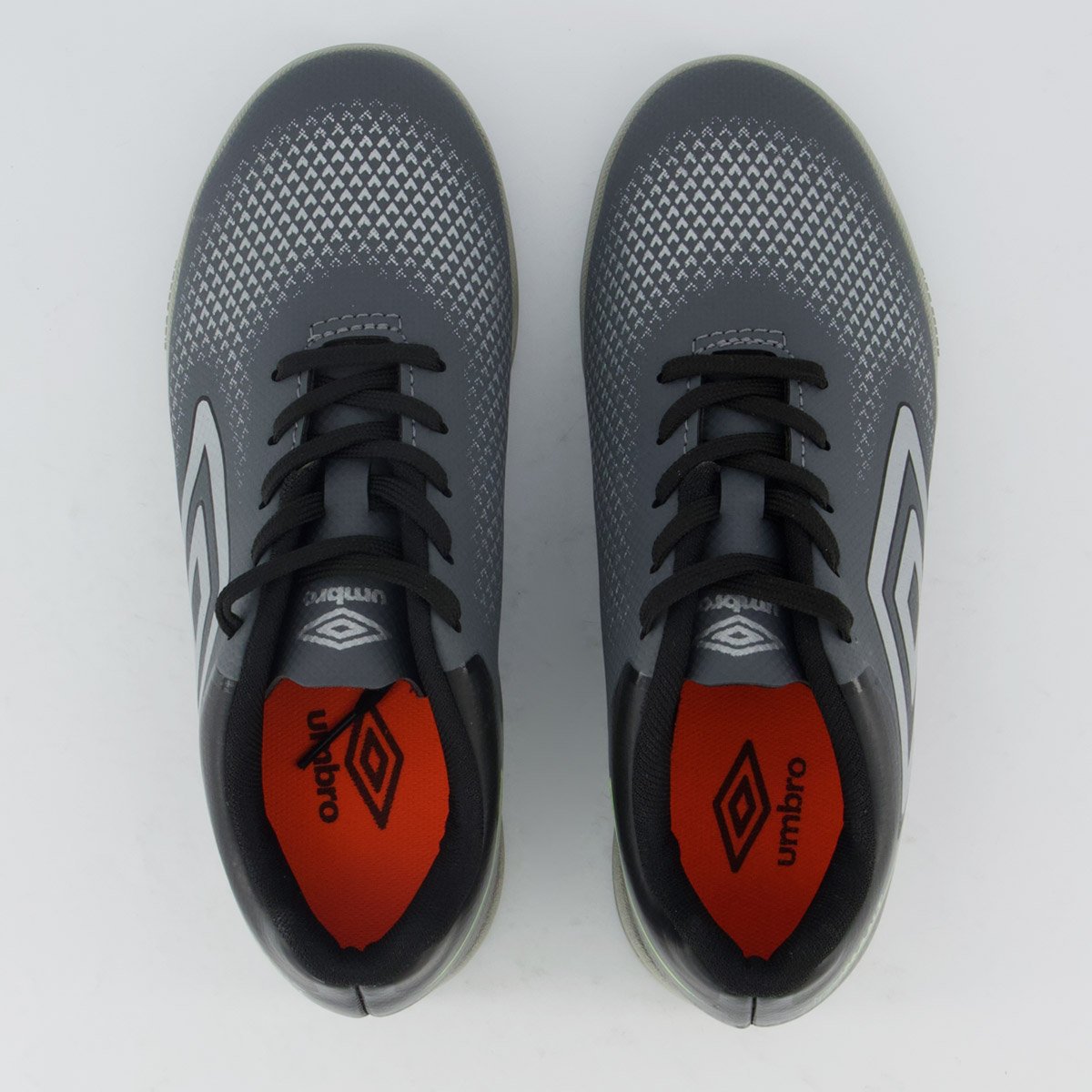 Chuteira Umbro Adamant Top Speed Futsal Juvenil Cinza e Preta Cinza 4