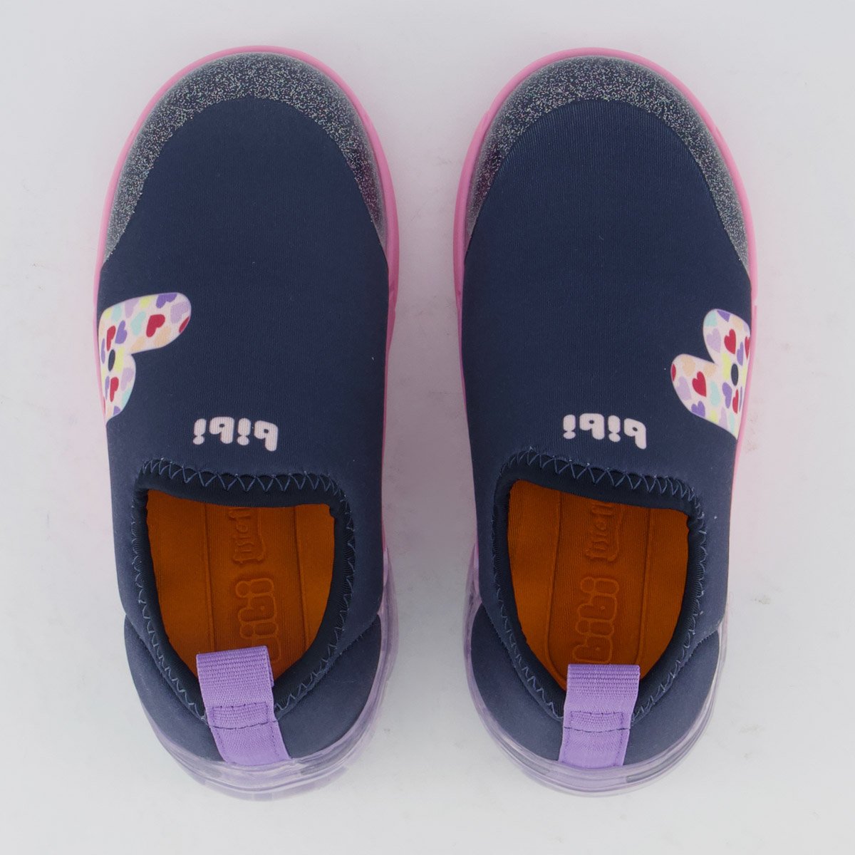 Tênis Bibi Space Marinho e Rosa com Luzes Azul 4