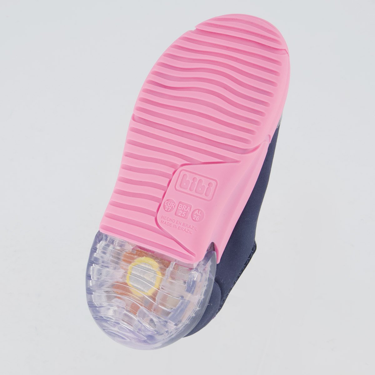 Tênis Bibi Space Marinho e Rosa com Luzes Azul 5