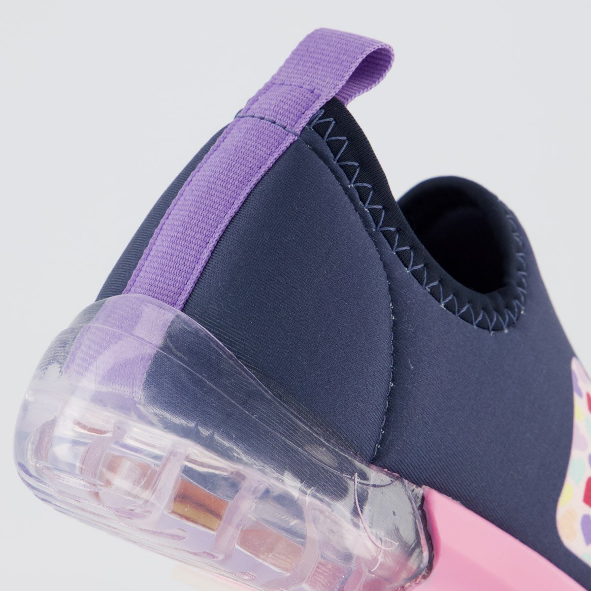 Tênis Bibi Space Marinho e Rosa com Luzes Azul 6