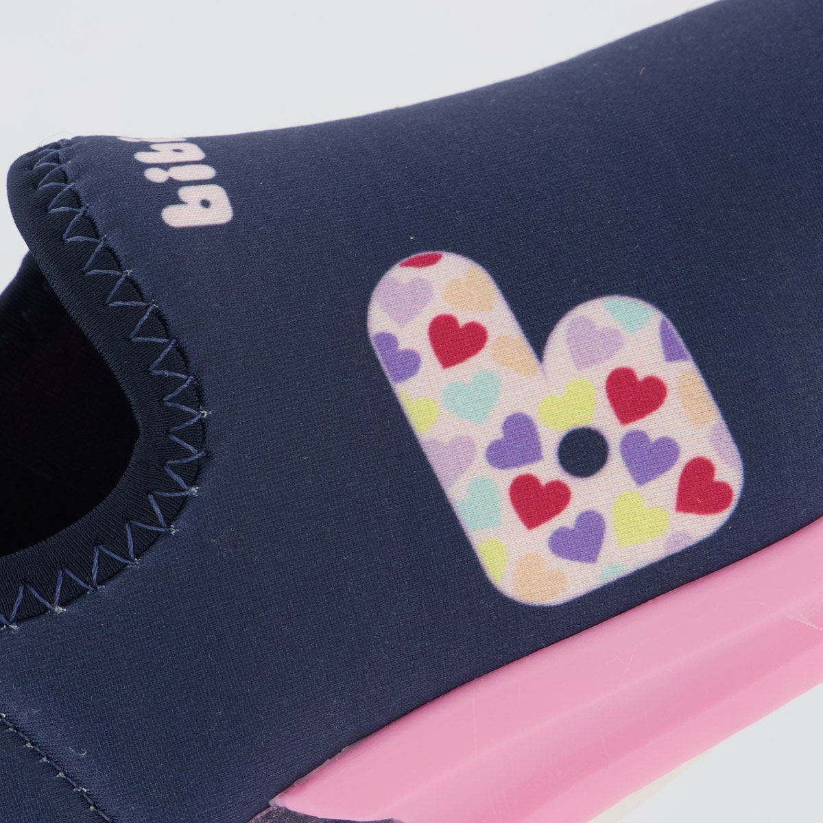 Tênis Bibi Space Marinho e Rosa com Luzes Azul 7