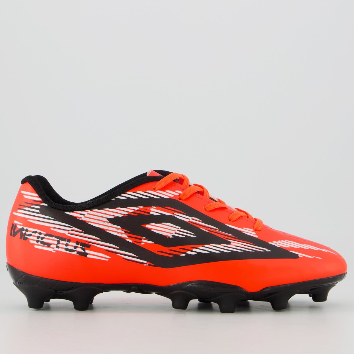 Chuteira Umbro Invictus Campo Laranja e Branca