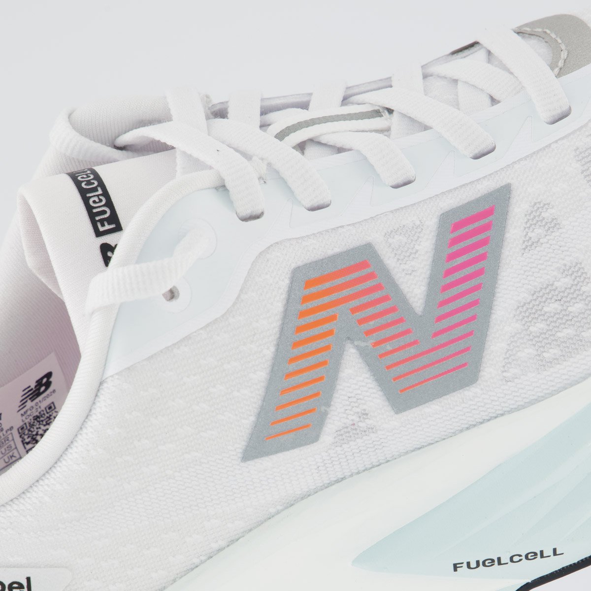 Tênis New Balance Fuelcell Rebel V5 Feminino Branco Branco 7