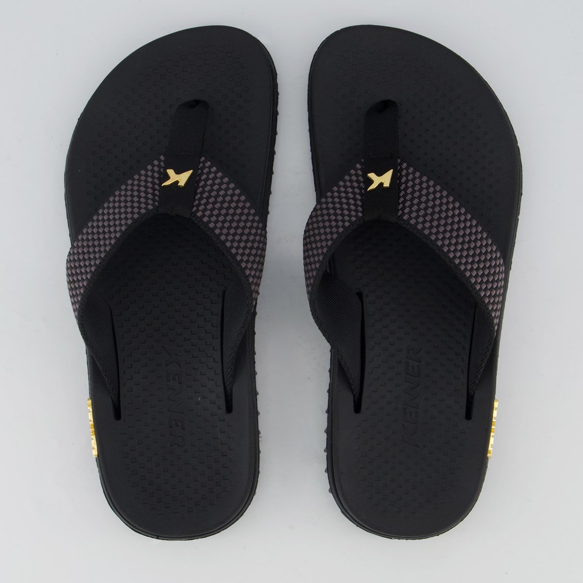 Chinelo Kenner K Pro Dots Preto e Cinza