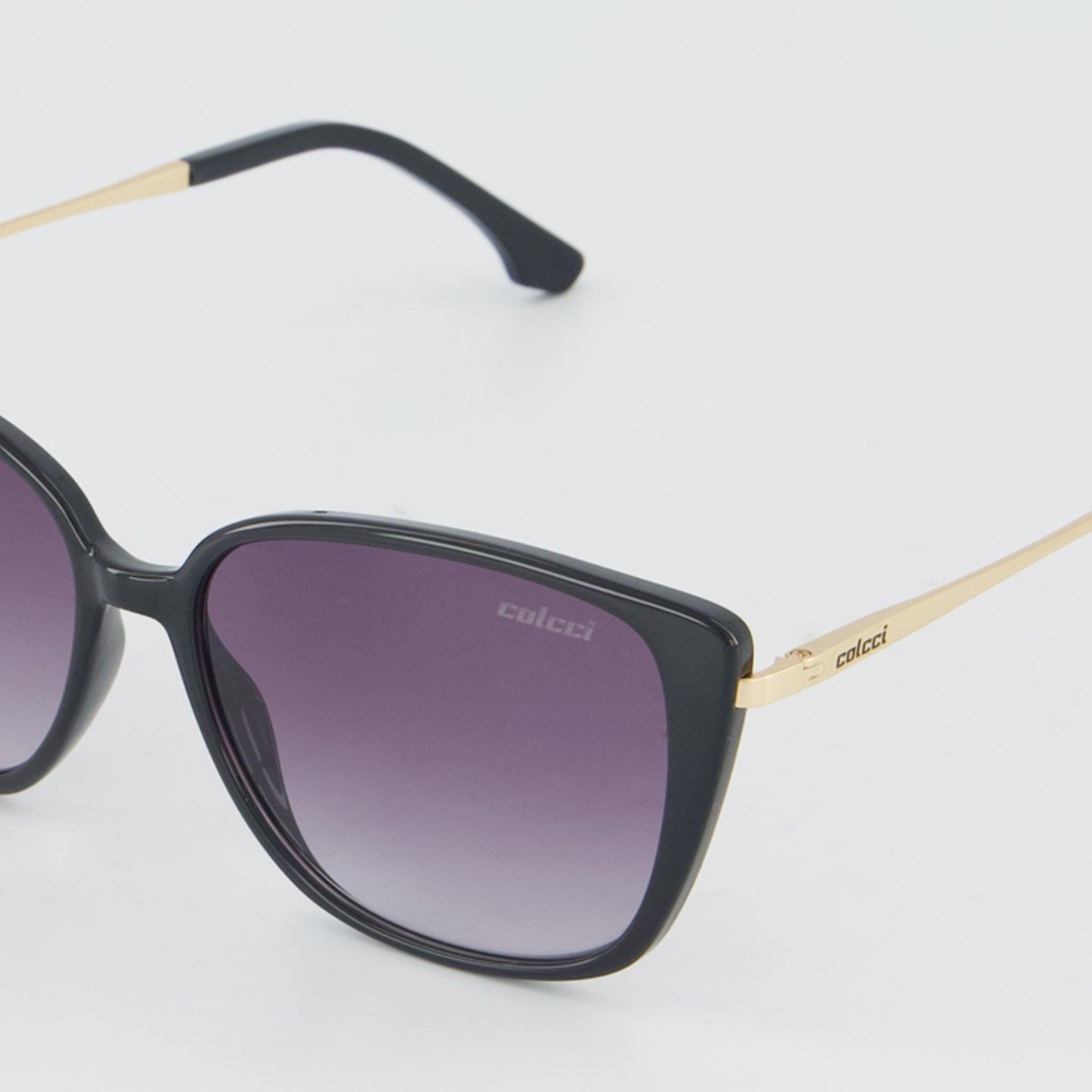 Óculos de Sol Colcci Judy Sun Preto e Dourado Preto 3